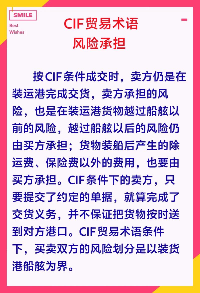 cif贸易术语风险承担.#外贸 #出口 #外贸代理 #国际贸 - 抖音